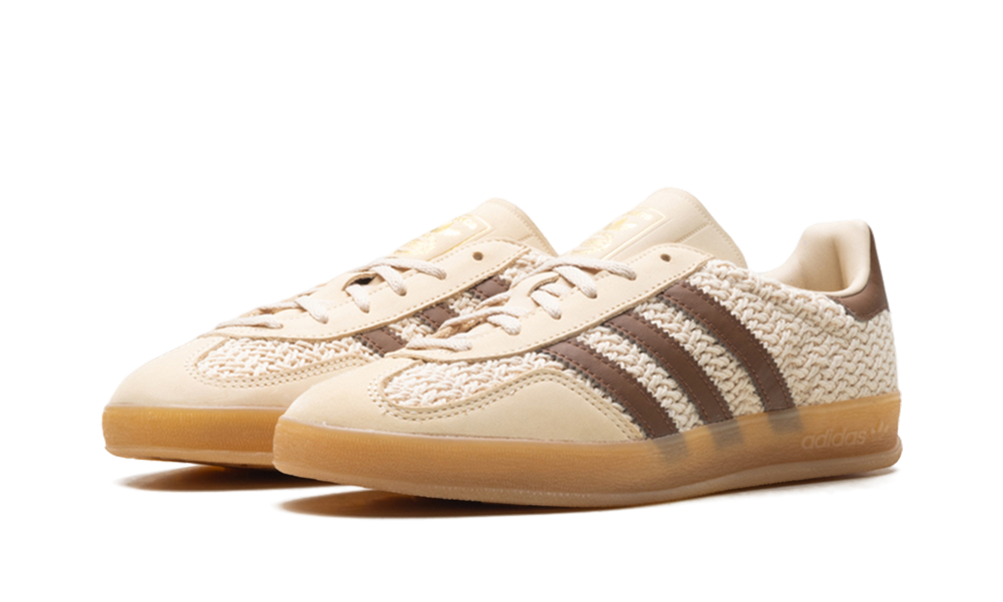 Gazelle Indoor "Cream/Brown Knit" JS1418