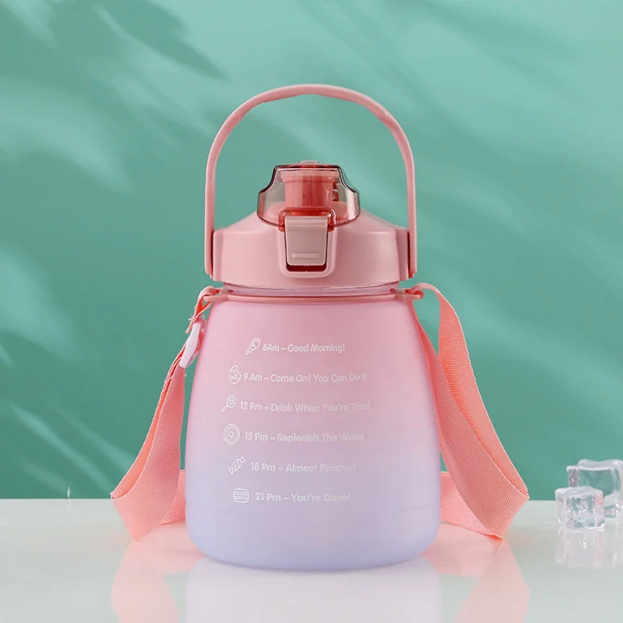 1 pc Cup, Sports Kettle, Straw Cup, Matte Pot Cup