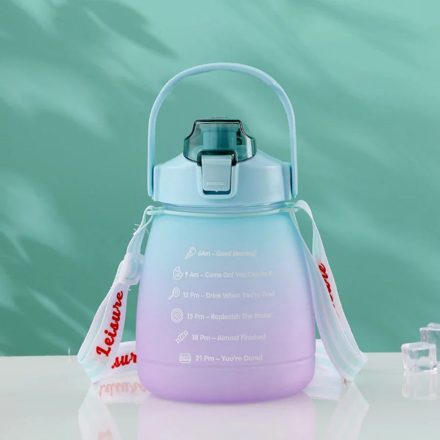 1 pc Cup, Sports Kettle, Straw Cup, Matte Pot Cup