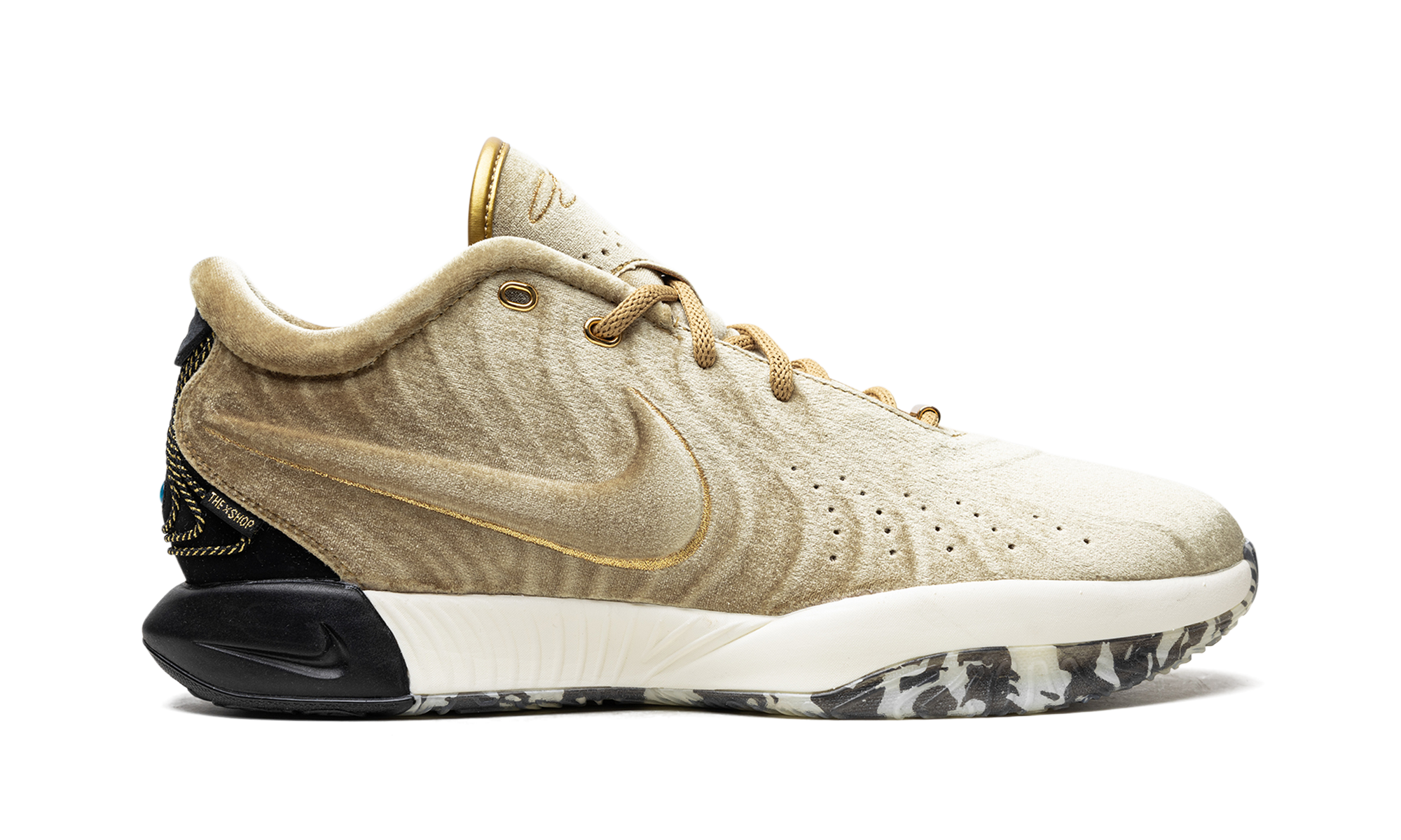 LeBron 21 "The Shop - Metallic Gold" FZ7883 700